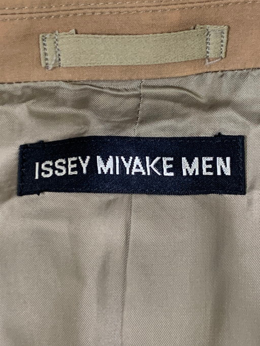 【中古品】【メンズ】 ISSEY MIYAKE MEN イッセイミヤケ メン 00S 3B COTTON TAILORED JACKET ME13FD041 2000年 テイラード ジャケット アウター 140-241226-jt-01-min サイズ：3 カラー：ブラウン系 万代Net店