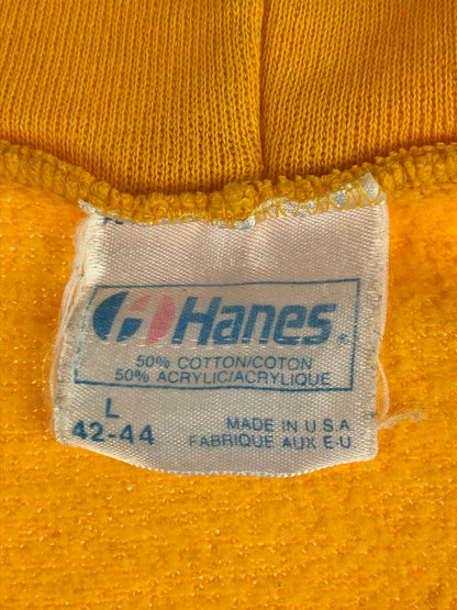 【中古品】【メンズ】 HANES ヘインズ 80'S SOLID ZIP UP HOODIE 80年代 ソリッド ジップアップ フーディー パーカー USA製 146-251027-na-04-tag サイズ：L カラー：オレンジ 万代Net店