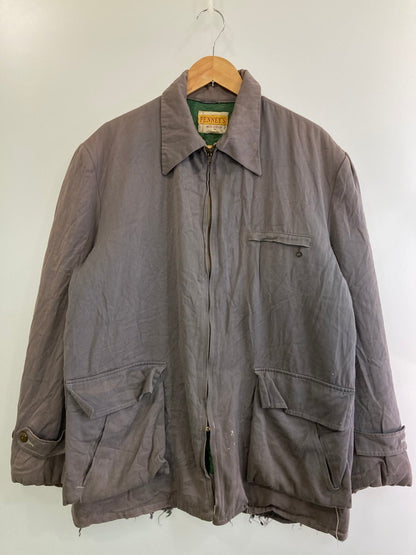 【現状渡し品】【メンズ】  PENNY'S ぺニーズ 50S RAYON GABERDINE ZIP-UP JACKET レイヨンギャバジンジップアップ ジャケット 146-241225-ks-15-min サイズ：44 カラー：ラベンダー系 万代Net店