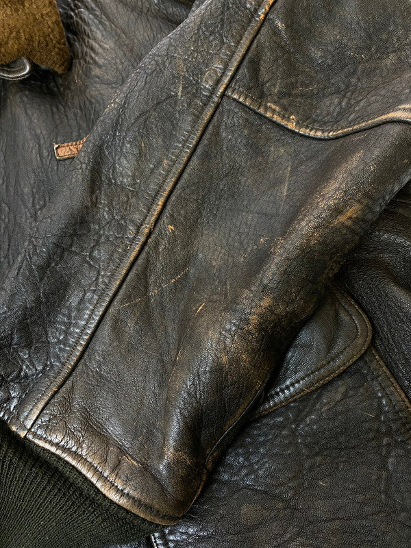 【現状渡し品】【メンズ】 AVIREX アヴィレックス AVIREX SPEC.7823 G-1 LEATHER FLIGHT JACKET レザーフライトジャケット 145-251220-zi-17-min サイズ：XXL カラー：ブラウン 万代Net店