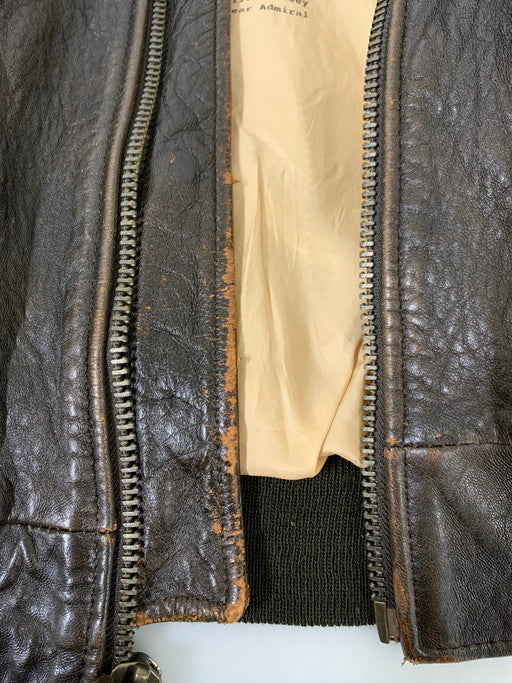 【中古品】【メンズ】 AVIREX アヴィレックス G-1 LEATHER FLIGHT JACKET SPEC.7823 G－1レザー フライトジャケット アウター 145-241226-jt-16-min サイズ：XXL カラー：ブラウン系 万代Net店