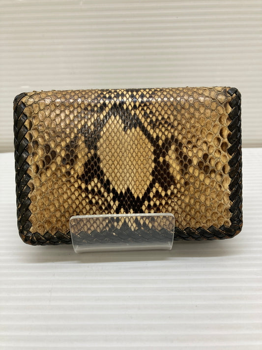【中古品】【メンズ】 SAAD レザー カードケース レプタイル柄 名刺入れ 小物 201-260115-em-23-min カラー：ブラウン系 万代Net店