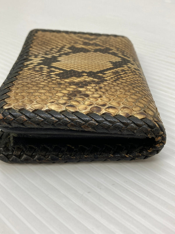 【中古品】【メンズ】 SAAD レザー カードケース レプタイル柄 名刺入れ 小物 201-260115-em-23-min カラー：ブラウン系 万代Net店