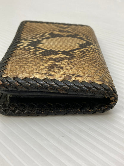 【中古品】【メンズ】 SAAD レザー カードケース レプタイル柄 名刺入れ 小物 201-260115-em-23-min カラー：ブラウン系 万代Net店
