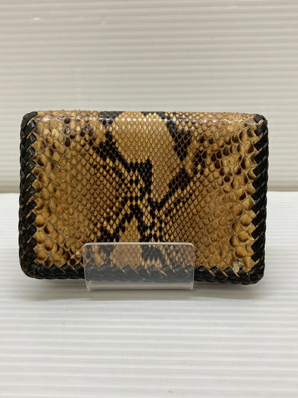 【中古品】【メンズ】 SAAD レザー カードケース レプタイル柄 名刺入れ 小物 201-260115-em-23-min カラー：ブラウン系 万代Net店