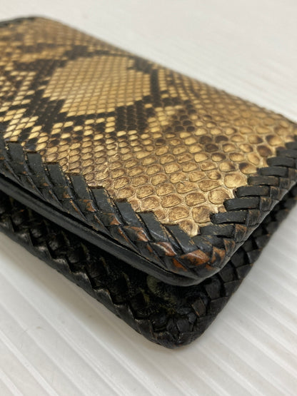 【中古品】【メンズ】 SAAD レザー カードケース レプタイル柄 名刺入れ 小物 201-260115-em-23-min カラー：ブラウン系 万代Net店