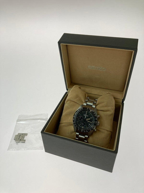 【中古品】【メンズ】 SEIKO セイコー V192-0AF0 プロスペックス スピードタイマー クロノグラフ ウォッチ 腕時計 197-250101-AB-2-min カラー：チャコール/ブラック/シルバー系 万代Net店