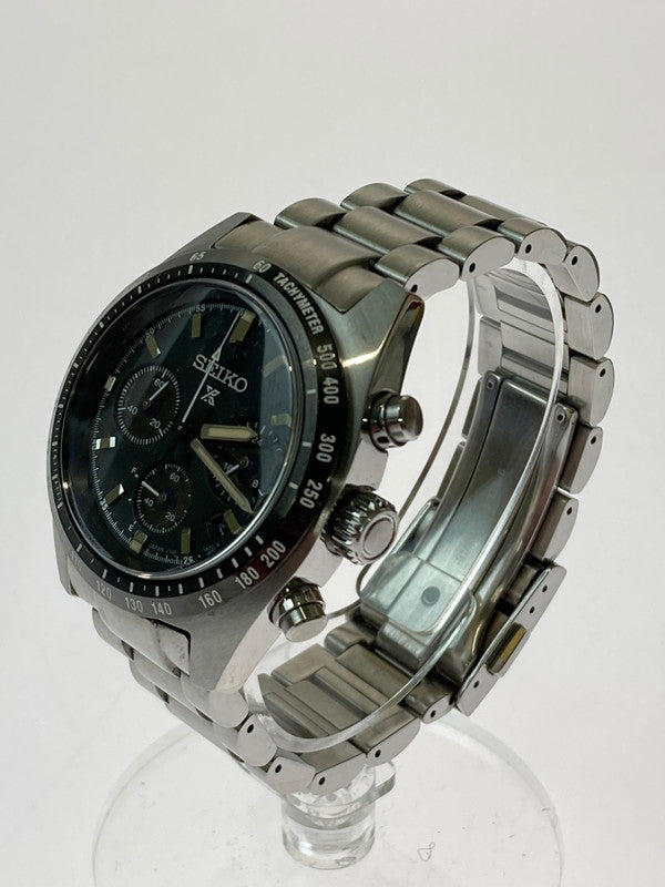 【中古品】【メンズ】 SEIKO セイコー V192-0AF0 プロスペックス スピードタイマー クロノグラフ ウォッチ 腕時計 197-250101-AB-2-min カラー：チャコール/ブラック/シルバー系 万代Net店