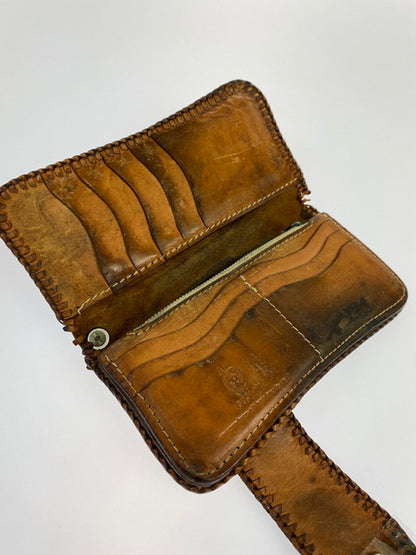 【現状渡し品】【メンズ】  GODANE ゴダン LEATHER LONG WALLET レザーロングウォレット 財布 201-250101-AB-5-min カラー：ブラウン/ブラック系 万代Net店