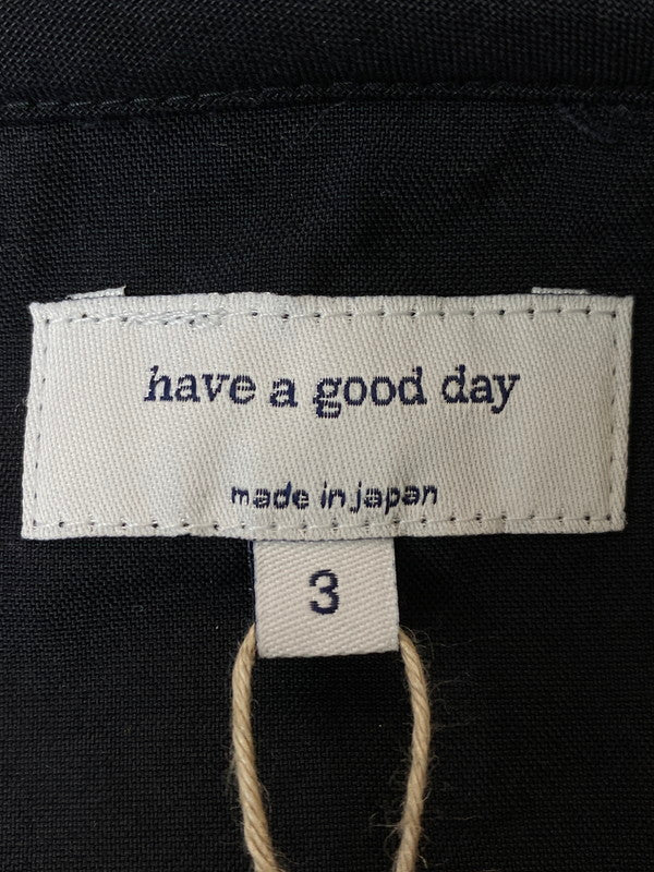 【中古美品】【メンズ】  HAVE A GOOD DAY ハブアグッドデイ NYLON PULLOVER HOODIE ナイロン プルオーバー フーディー アウター ジャケット 142-250101-cn-15-min サイズ：3 カラー：ブラック 万代Net店