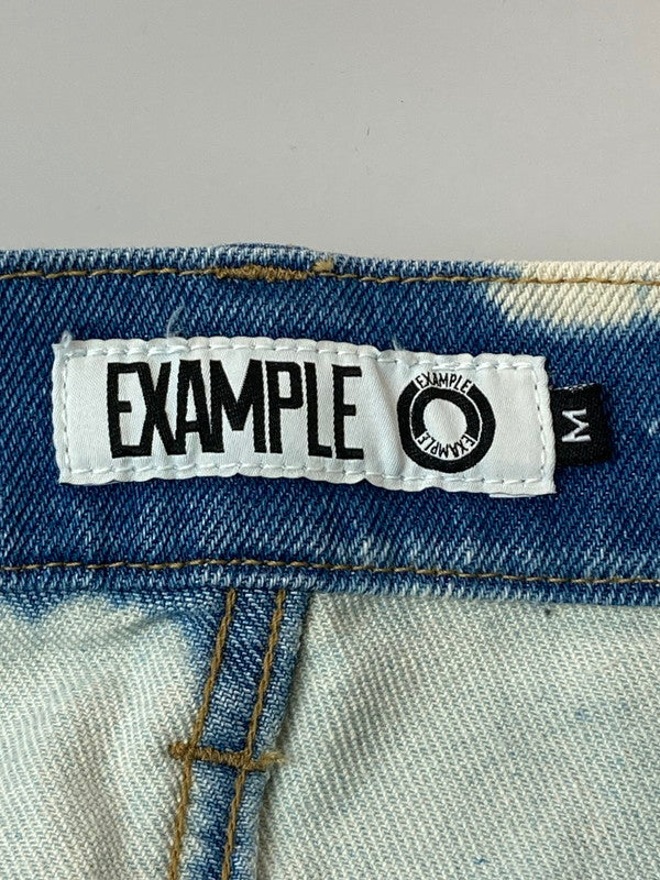 【中古品】【メンズ】 EXAMPLE エグザンプル ブリーチ加工 DENIM PANTS デニムパンツ ボトムス ズボン 153-250106-me-26-min サイズ：M カラー：インディゴ 万代Net店