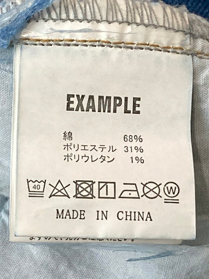 【中古品】【メンズ】 EXAMPLE エグザンプル ブリーチ加工 DENIM PANTS デニムパンツ ボトムス ズボン 153-250106-me-26-min サイズ：M カラー：インディゴ 万代Net店