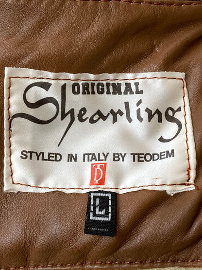 【中古品】【メンズ】  ORIGINAL SHEARLING オリジナルシアリング MOUTON COAT ムートンコート ジャケット アウター 146-250106-me-24-min サイズ：L カラー：キャメル 万代Net店