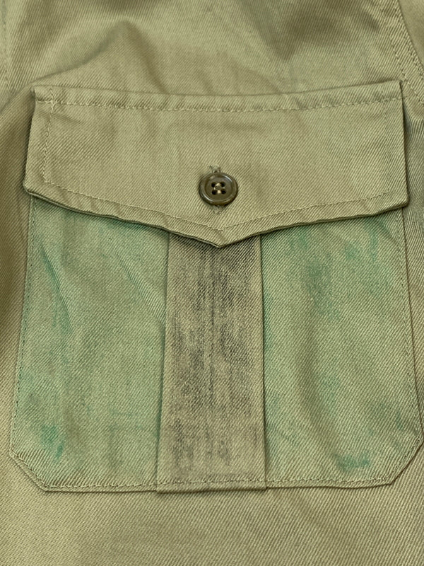 【中古品】【メンズ】 EURO MILITARY LS WORK SHIRT ユーロ ミリタリー 長袖 ワーク シャツ メンズ トップス 146-260510-em-26-min カラー：カーキ 万代Net店