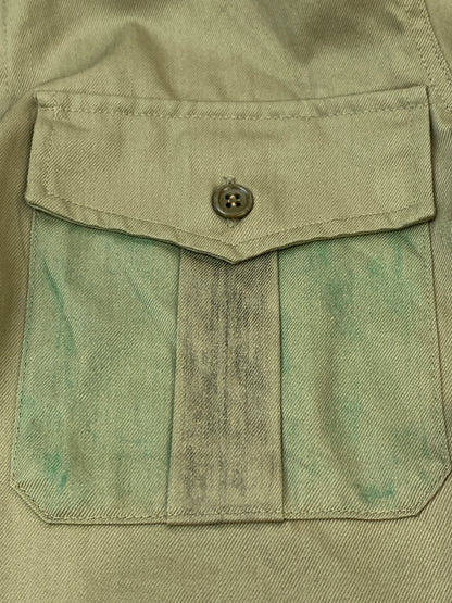 【中古品】【メンズ】 EURO MILITARY LS WORK SHIRT ユーロ ミリタリー 長袖 ワーク シャツ メンズ トップス 146-260510-em-26-min カラー：カーキ 万代Net店