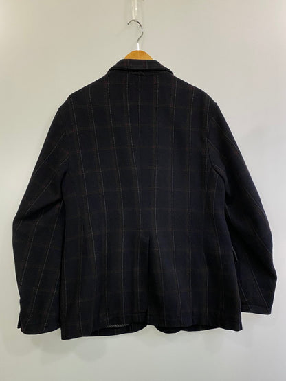 【中古品】【メンズ】 FWK by engineered garments エフダブリューケーエンジニアードガーメンツ カシミア混 WOOL ANDOVER JACKET ウール アンドーバー ジャケット 140-250101-cn-13-min サイズ：S カラー：ダークネイビー系/格子柄 万代Net店