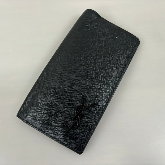 【現状渡し品】【メンズ】 SAINT LAURENT サンローラン 529981 カサンドラ ロングウォレット 長財布 181-250105-AS-11-min カラー：ブラック 万代Net店