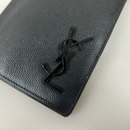 【現状渡し品】【メンズ】 SAINT LAURENT サンローラン 529981 カサンドラ ロングウォレット 長財布 181-250105-AS-11-min カラー：ブラック 万代Net店