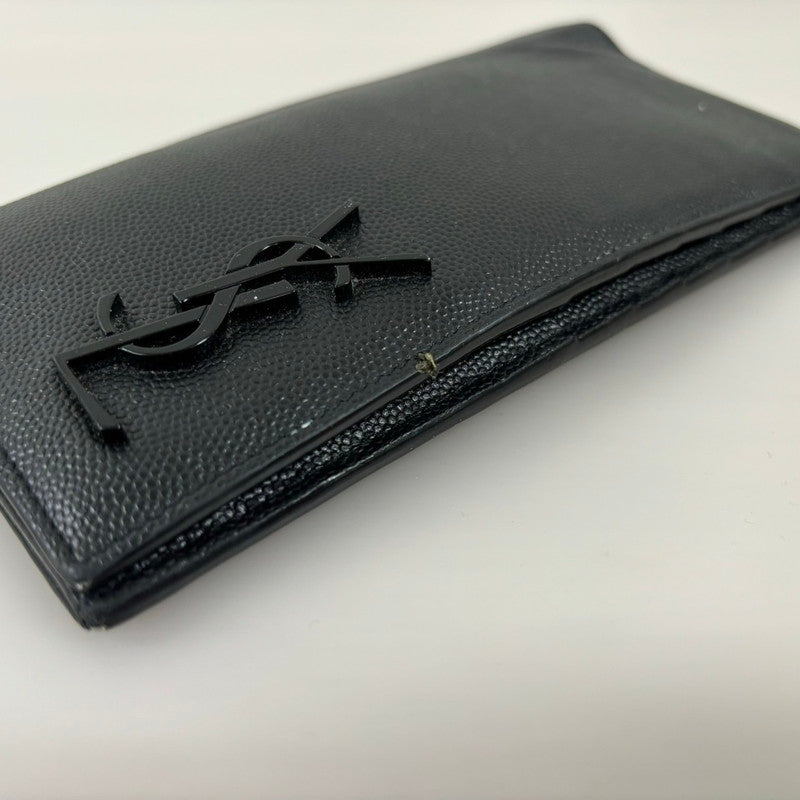 【現状渡し品】【メンズ】 SAINT LAURENT サンローラン 529981 カサンドラ ロングウォレット 長財布 181-250105-AS-11-min カラー：ブラック 万代Net店