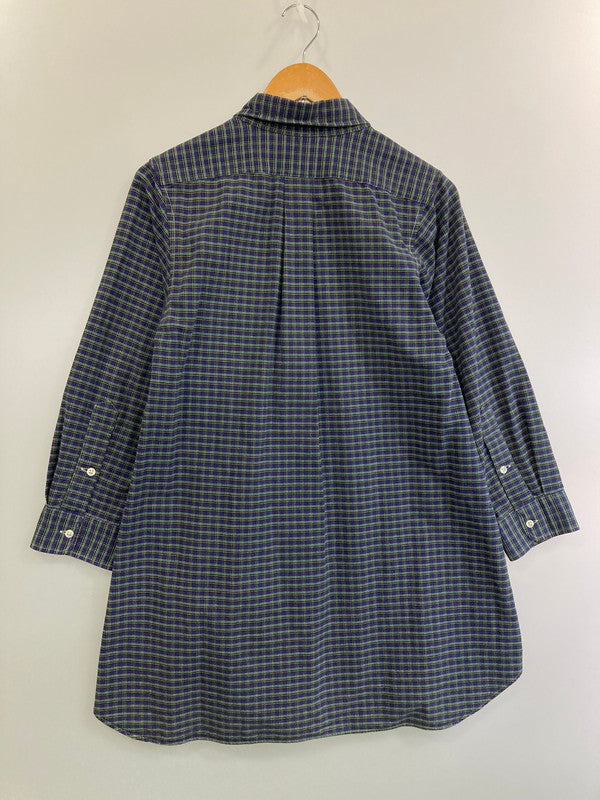 【中古品】【メンズ】 POLO RALPH LAUREN ポロ・ラルフローレン BIG SHIRT  LS COTTON BD SHIRT ビッグシャツ コットンシャツ トップス 146-250102-cn-10-min サイズ：M カラー：パープル/グリーン/チェック柄 万代Net店