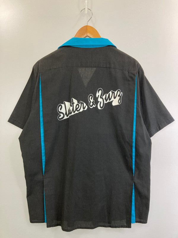 【中古品】【メンズ】  KING LOUIE キングルイ 80'S ボーリングシャツ 半袖トップス 146-250104-me-12-min カラー：ブラック/ブルー 万代Net店