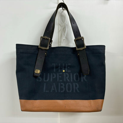 【中古品】【メンズ/レディース】  SUPERIOR LABOR シュペリオールレイバー ENGINEER TOTE BAG トートバッグ 鞄 188-250105-AS-4-min カラー：ネイビー 万代Net店