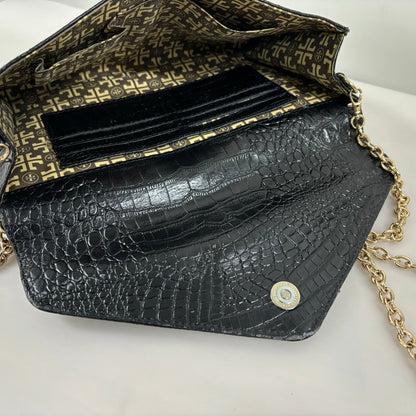 【現状渡し品】【レディース】 Tory Burch トリーバーチ CROCODILE LEATHER GOLD CHAIN BAG ショルダーバッグ 鞄 188-250105-AS-8-min カラー：ブラック 万代Net店