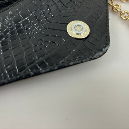 【現状渡し品】【レディース】 Tory Burch トリーバーチ CROCODILE LEATHER GOLD CHAIN BAG ショルダーバッグ 鞄 188-250105-AS-8-min カラー：ブラック 万代Net店