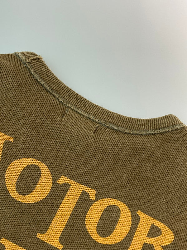 【中古品】【メンズ】 FREEWHEELERS フリーホイーラーズ POWER LUBE MOTOR OIL CREW NECK LONGSLEEVE SHIRTS クルーネックロングスリーブシャツ トップス 145-241230-ks-06-min サイズ：42 カラー：ブラウン 万代Net店