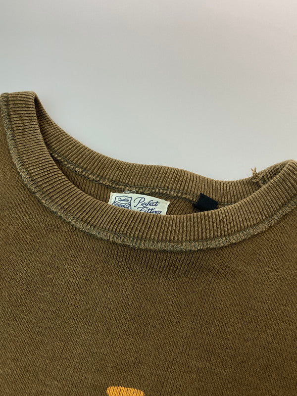 【中古品】【メンズ】 FREEWHEELERS フリーホイーラーズ POWER LUBE MOTOR OIL CREW NECK LONGSLEEVE SHIRTS クルーネックロングスリーブシャツ トップス 145-241230-ks-06-min サイズ：42 カラー：ブラウン 万代Net店