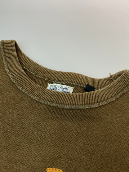 【中古品】【メンズ】 FREEWHEELERS フリーホイーラーズ POWER LUBE MOTOR OIL CREW NECK LONGSLEEVE SHIRTS クルーネックロングスリーブシャツ トップス 145-241230-ks-06-min サイズ：42 カラー：ブラウン 万代Net店