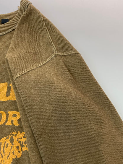 【中古品】【メンズ】 FREEWHEELERS フリーホイーラーズ POWER LUBE MOTOR OIL CREW NECK LONGSLEEVE SHIRTS クルーネックロングスリーブシャツ トップス 145-241230-ks-06-min サイズ：42 カラー：ブラウン 万代Net店