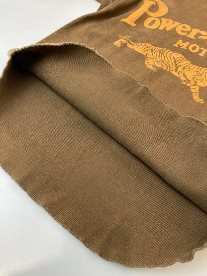 【中古品】【メンズ】 FREEWHEELERS フリーホイーラーズ POWER LUBE MOTOR OIL CREW NECK LONGSLEEVE SHIRTS クルーネックロングスリーブシャツ トップス 145-241230-ks-06-min サイズ：42 カラー：ブラウン 万代Net店