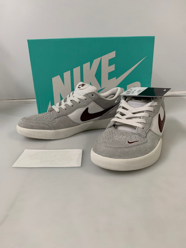 【中古美品】【メンズ】 NIKE SB ナイキエスビー 【中古】【メンズ】 NIKE SB ナイキエスビー FORCE 58 LIGHT SMOKE GREY BURGUNDY FQ7637-001 フォース58 スニーカー 160-250107-em-05-min サイズ：28.5cm US10.5 カラー：ライトスモークグレー/バーガンディ 万代Net店