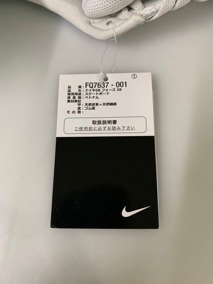 【中古美品】【メンズ】 NIKE SB ナイキエスビー 【中古】【メンズ】 NIKE SB ナイキエスビー FORCE 58 LIGHT SMOKE GREY BURGUNDY FQ7637-001 フォース58 スニーカー 160-250107-em-05-min サイズ：28.5cm US10.5 カラー：ライトスモークグレー/バーガンディ 万代Net店