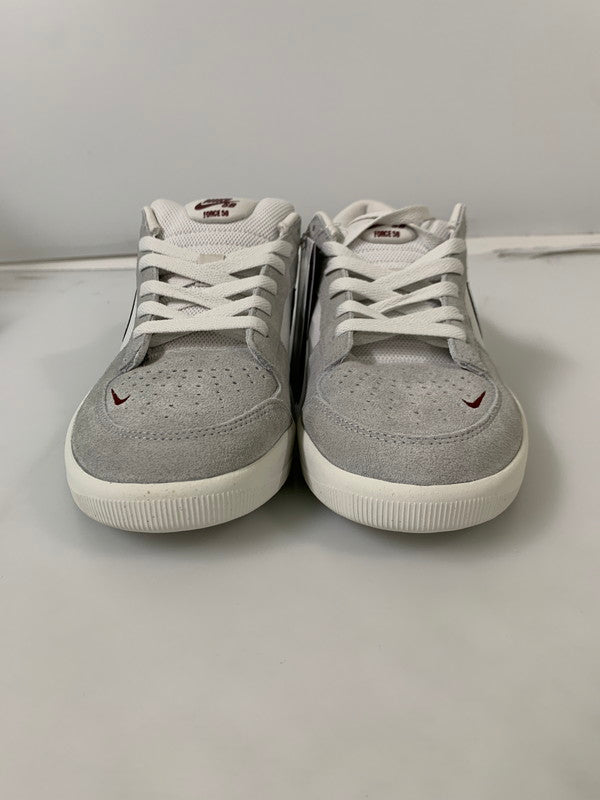 【中古美品】【メンズ】 NIKE SB ナイキエスビー 【中古】【メンズ】 NIKE SB ナイキエスビー FORCE 58 LIGHT SMOKE GREY BURGUNDY FQ7637-001 フォース58 スニーカー 160-250107-em-05-min サイズ：28.5cm US10.5 カラー：ライトスモークグレー/バーガンディ 万代Net店
