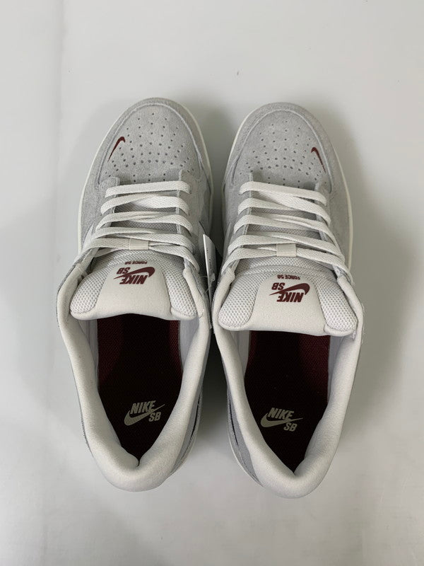 【中古美品】【メンズ】 NIKE SB ナイキエスビー 【中古】【メンズ】 NIKE SB ナイキエスビー FORCE 58 LIGHT SMOKE GREY BURGUNDY FQ7637-001 フォース58 スニーカー 160-250107-em-05-min サイズ：28.5cm US10.5 カラー：ライトスモークグレー/バーガンディ 万代Net店