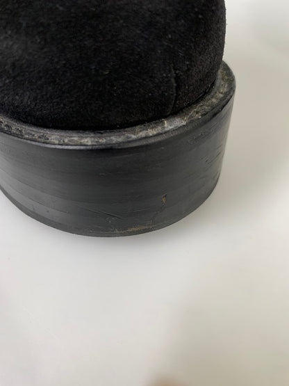 【中古品】【メンズ】 BEAUTY&YOUTH UNITED ARROWS ビューティアンドユースユナイテッドアローズ CM SUEDE ZIP BOOTS サイドジップ スウェードブーツ 165-250107-em-15-min サイズ：27.0cm US9 カラー：ブラック 万代Net店