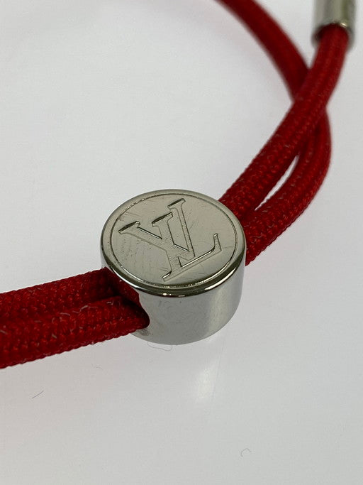 【中古品】【メンズ】 LOUIS VUITTON ルイ・ヴィトン M67418 ブラスレ・LVスペース ブレスレット アクセサリー 179-250109-me-20-min カラー：レッド/シルバー 万代Net店