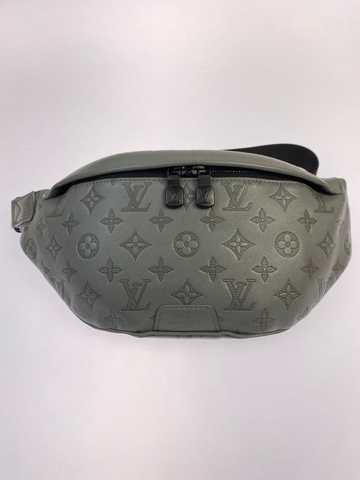 【中古品】【メンズ/レディース】 LOUIS VUITTON ルイ・ヴィトン M46108 モノグラム シャドウ ディスカバリー バムバッグPM ウエストバッグ ボディバッグ 179-250109-me-17-min カラー：グレー 万代Net店