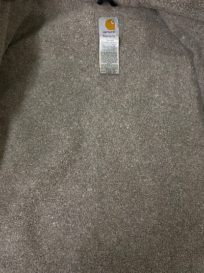 【ジャンク品】【メンズ】 Carhartt カーハート J141 CLY SHERPA LINED ACTIVE HOODED JACKET シェルパライン アクティブ フーデット ジャケット アウター 146-250109-me-33-min サイズ：XL カラー：ブラウン 万代Net店