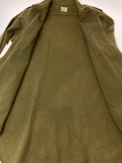 【中古品】【メンズ】 BRITISH ARMY ブリティッシュアーミー 50’S WOOL SHIRT 長袖シャツ ウール 146-250108-AS-35-min カラー：カーキ 万代Net店