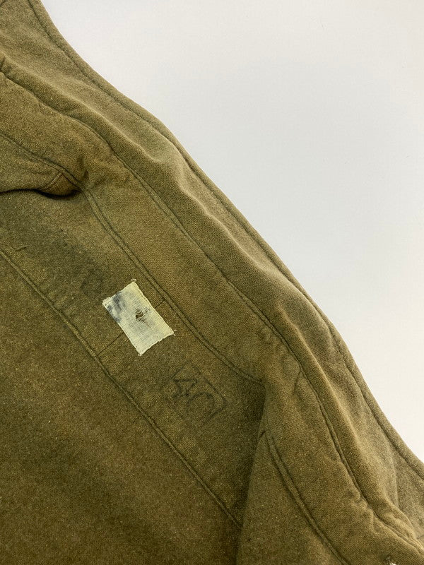 【中古品】【メンズ】 BRITISH ARMY ブリティッシュアーミー 50’S WOOL SHIRT 長袖シャツ ウール 146-250108-AS-35-min カラー：カーキ 万代Net店
