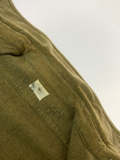【中古品】【メンズ】 BRITISH ARMY ブリティッシュアーミー 50’S WOOL SHIRT 長袖シャツ ウール 146-250108-AS-35-min カラー：カーキ 万代Net店
