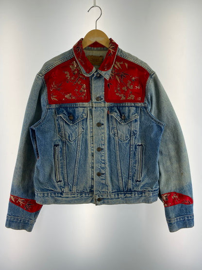 【現状渡し品】【メンズ】 Levi's リーバイス CUSTOM DENIM JACKET カスタム デニム ジャケット アウター 146-250109-me-31-min カラー：インディゴ/レッド 万代Net店