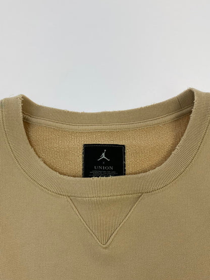 【中古品】【メンズ】 UNION ユニオン DJ9522-268 ×AIR JORDAN LA SWEATSHIRT WHITE ONYX エアジョーダン スウェットシャツ トレーナー トップス 142-250109-me-02-min サイズ：S カラー：ベージュ系 万代Net店