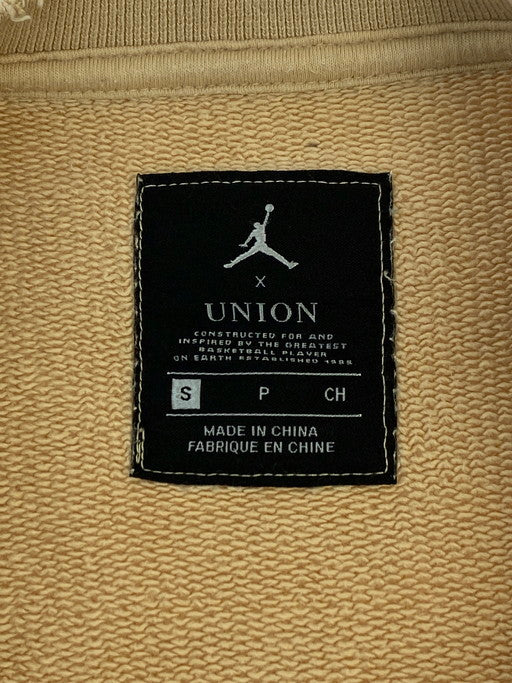 【中古品】【メンズ】 UNION ユニオン DJ9522-268 ×AIR JORDAN LA SWEATSHIRT WHITE ONYX エアジョーダン スウェットシャツ トレーナー トップス 142-250109-me-02-min サイズ：S カラー：ベージュ系 万代Net店