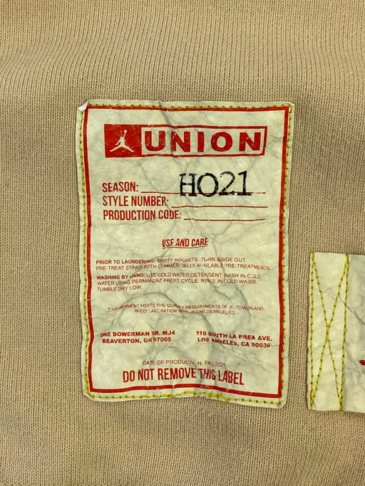【中古品】【メンズ】 UNION ユニオン DJ9522-268 ×AIR JORDAN LA SWEATSHIRT WHITE ONYX エアジョーダン スウェットシャツ トレーナー トップス 142-250109-me-02-min サイズ：S カラー：ベージュ系 万代Net店