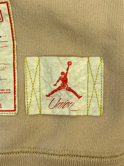 【中古品】【メンズ】 UNION ユニオン DJ9522-268 ×AIR JORDAN LA SWEATSHIRT WHITE ONYX エアジョーダン スウェットシャツ トレーナー トップス 142-250109-me-02-min サイズ：S カラー：ベージュ系 万代Net店
