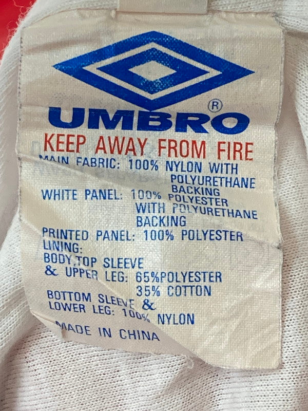 【中古品】【メンズ】 UMBRO アンブロ 90S TRACK PANT トラックパンツ 157-250222-ks-16-min サイズ：不明 カラー：レッド 万代Net店